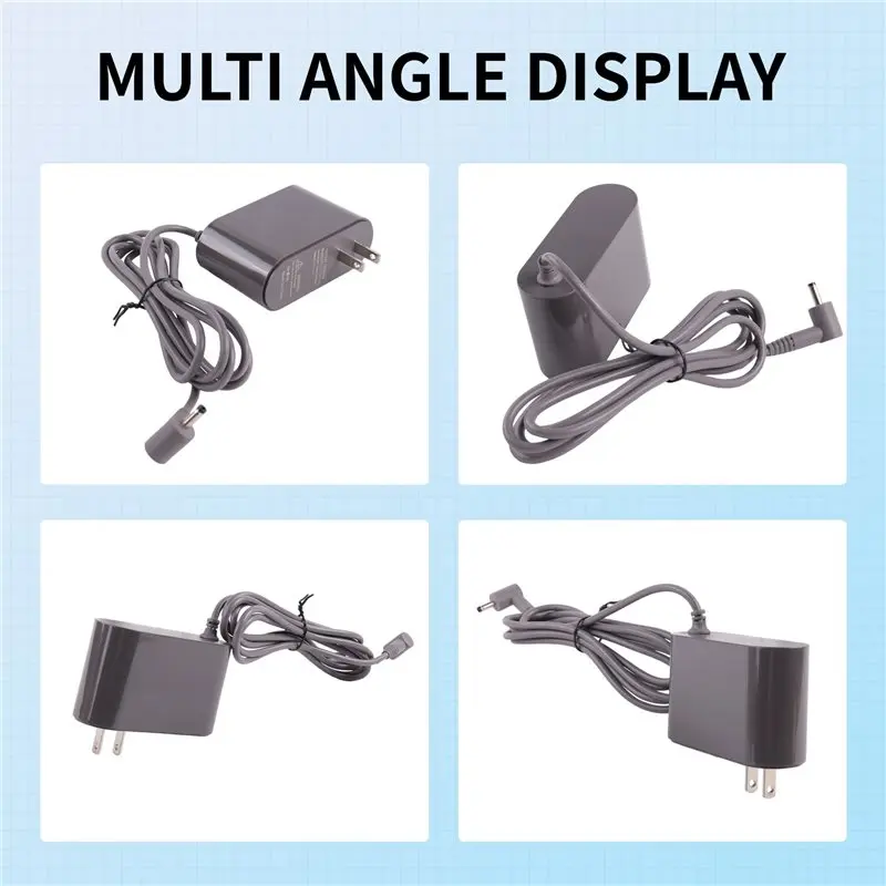 ABVG-For Dyson V10 Digital Slim V12 Slim SV18 Vacuum Cleaner Battery Power Supply Power Cord Adapter Durable US