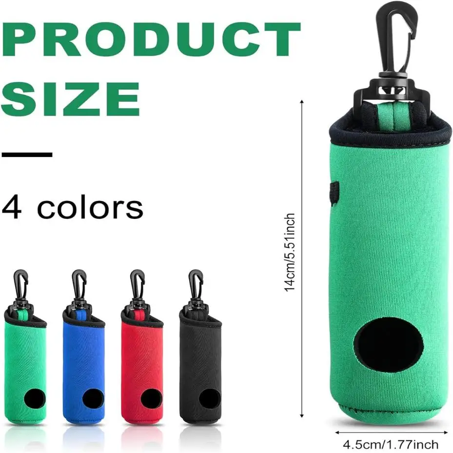 

1 Pcs Golf Tee Holder Golf Ball Carry Bag Pouch Golf Ball Holder Keychain Belt Clip Golf Gifts Accessories