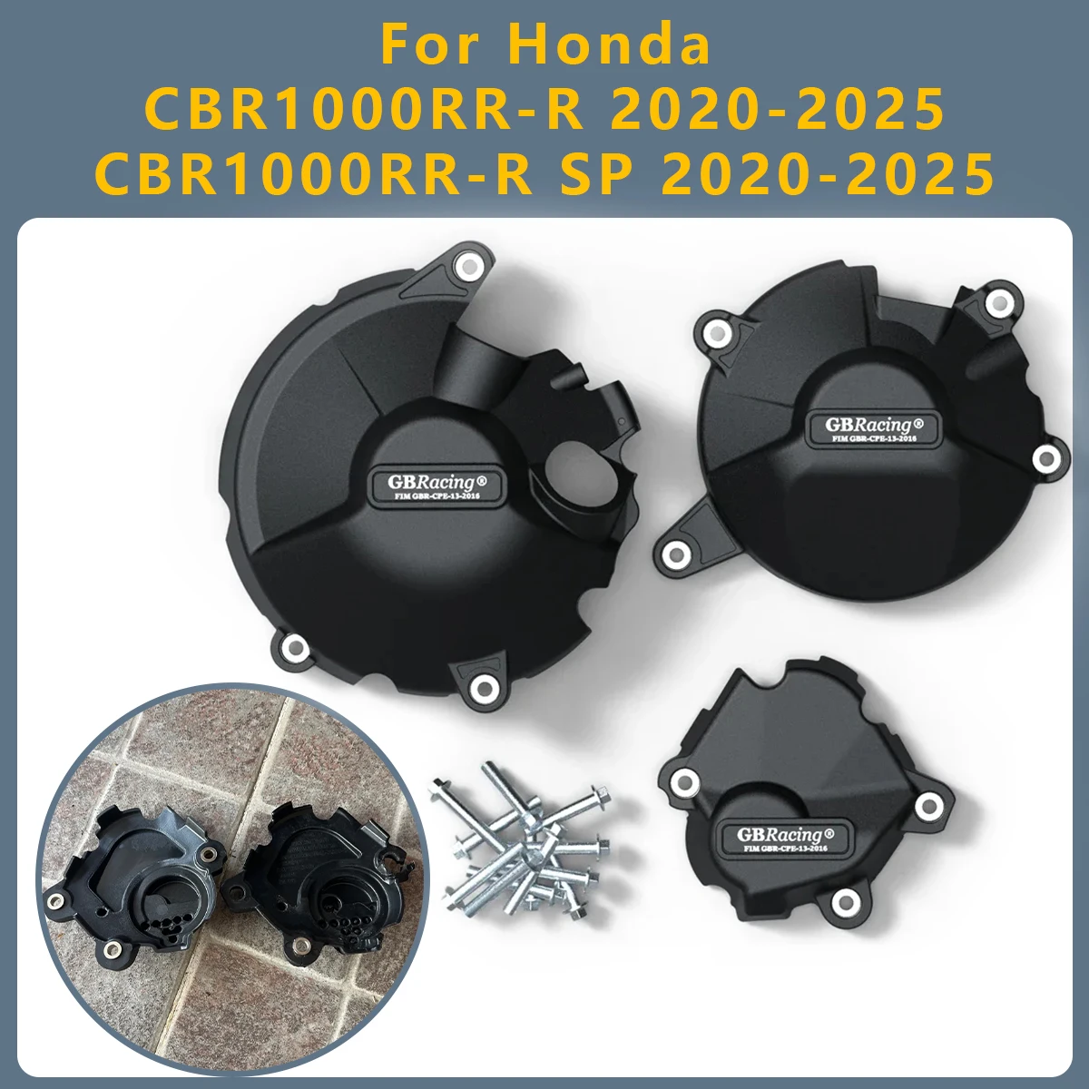 

Motorcycle Engine Cover Clutch Cover Protection Set Accessories For Honda CBR1000RR-R SP 2025 2024 2020-2023 CBR1000 CBR-1000R