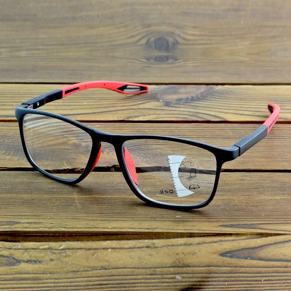 

Clara Vida Red Black Sports Reading Glasses Men Lightweight Frame Non Slip Nose​ Reading Glasses Women +0,75 TO +4