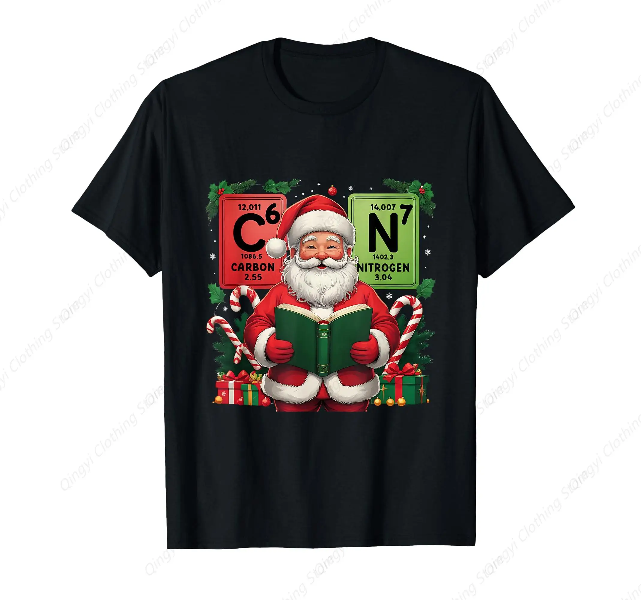 

Oh Chemistree Christmas Science Teacher 6 7 Santa T-Shirt