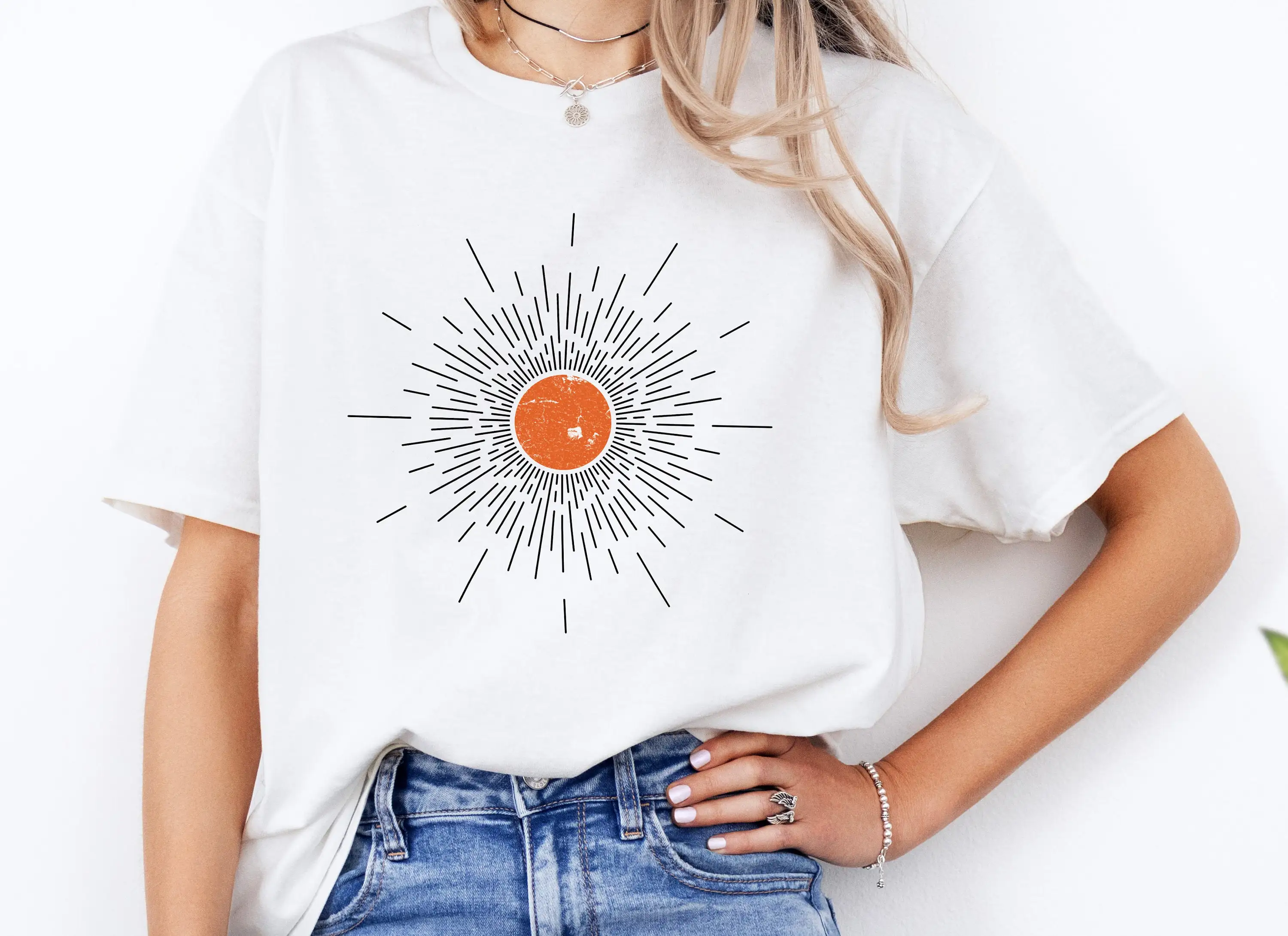 Sunshine T Shirt Retro Vintage Sun Summer Sunset