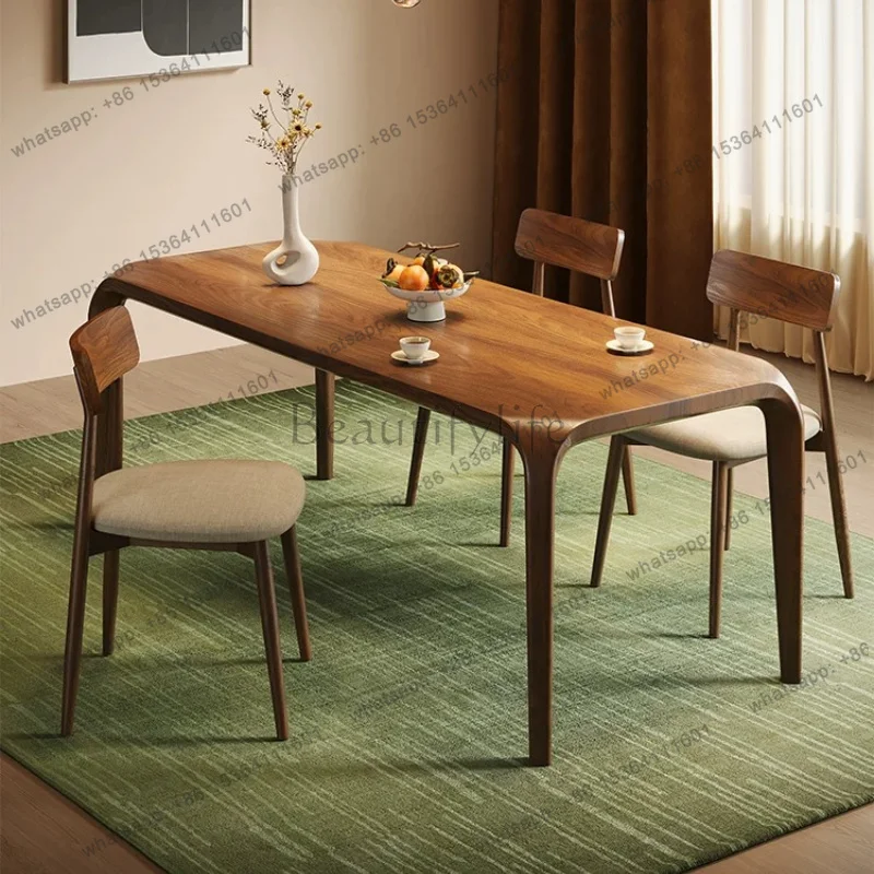 FG Home Luxury top walnut dining table high-end dining tables and sets with 4 chairs pliante set of 6 chairs kitcjen furniture