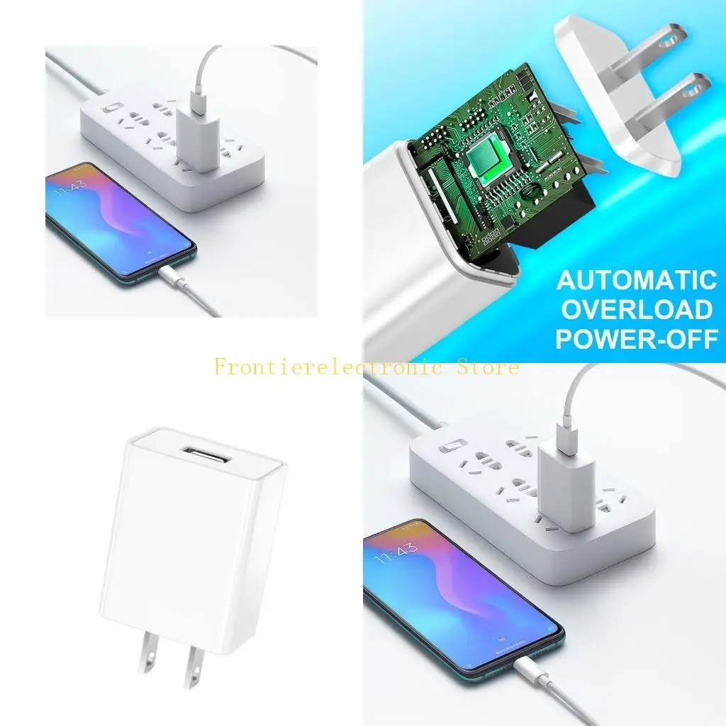 G8DB Travel Adapter with USB Fast Charging Adapter US Wall Plug for Travel