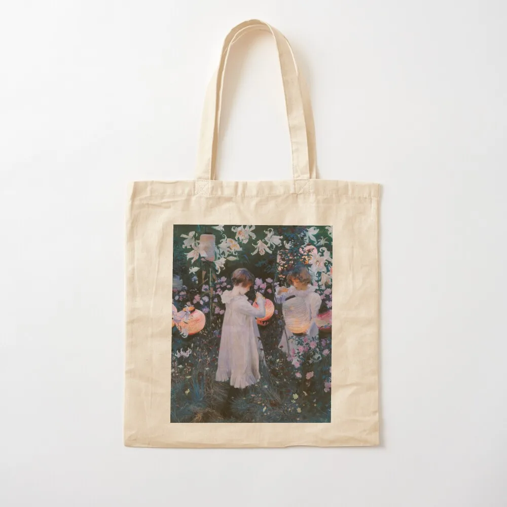 

Carnation, Lily, Lily, Rose - John Singer Sargent Tote Bag Shopper Shopping bags Women's shopper bag Canvas Tote Bag