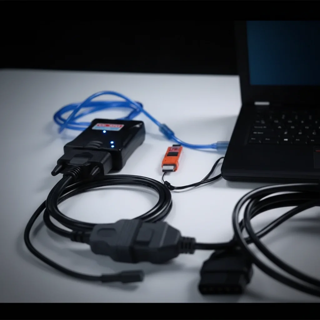 Image 3: Outil de programmation ECU J2534 VCI Pro, équipement de diagnostic automobile sur banc, puce