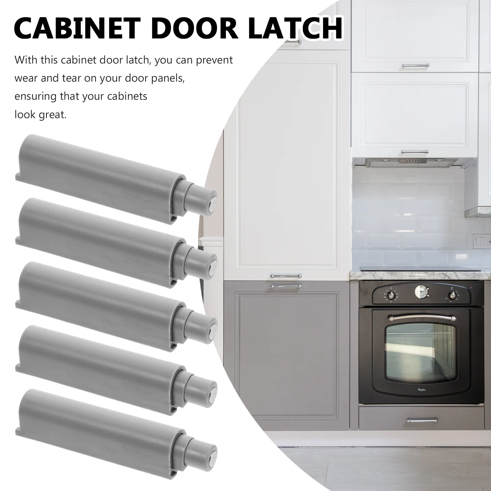 

5 Pcs Bouncing Kitchen Cabinets Latches Magnet Magnetic Push to Open Door Catches