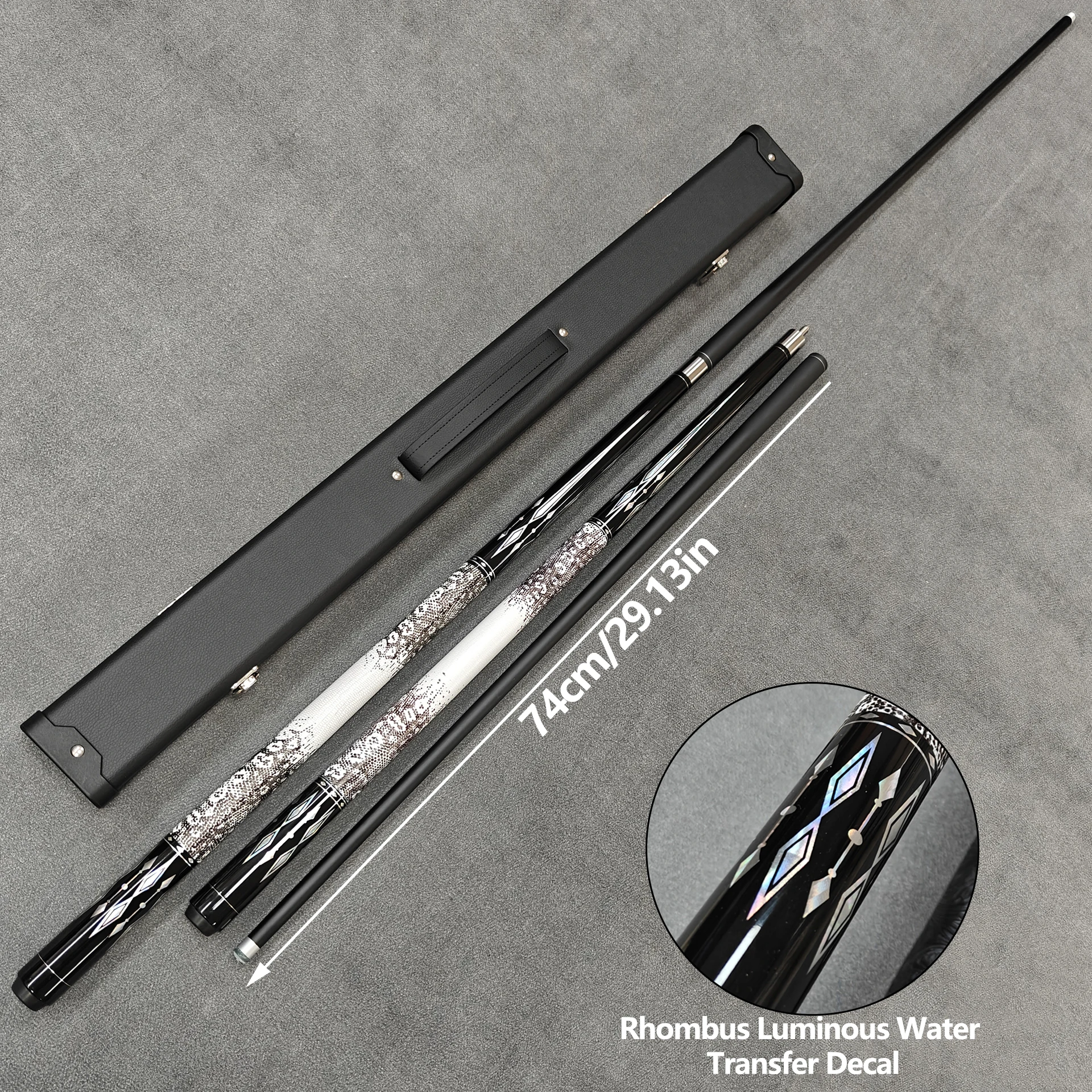 Upgrade Carbon Fiber Pool Cue Stick Leather Wrap Professional Carbon Technology,High Quality Carbon Pool Cue Stick, 13mm Tip