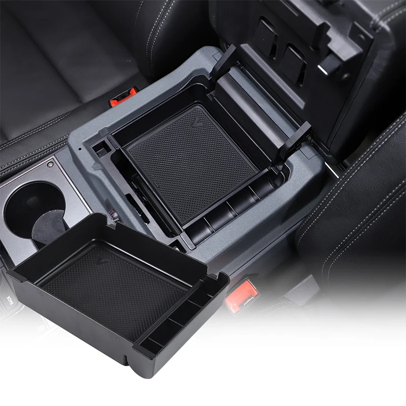 

For INEOS Grenadier 2020 2021 2022 2023 2024 ABS Black Car Central Control Armrest Box Storage Box Car Accessories