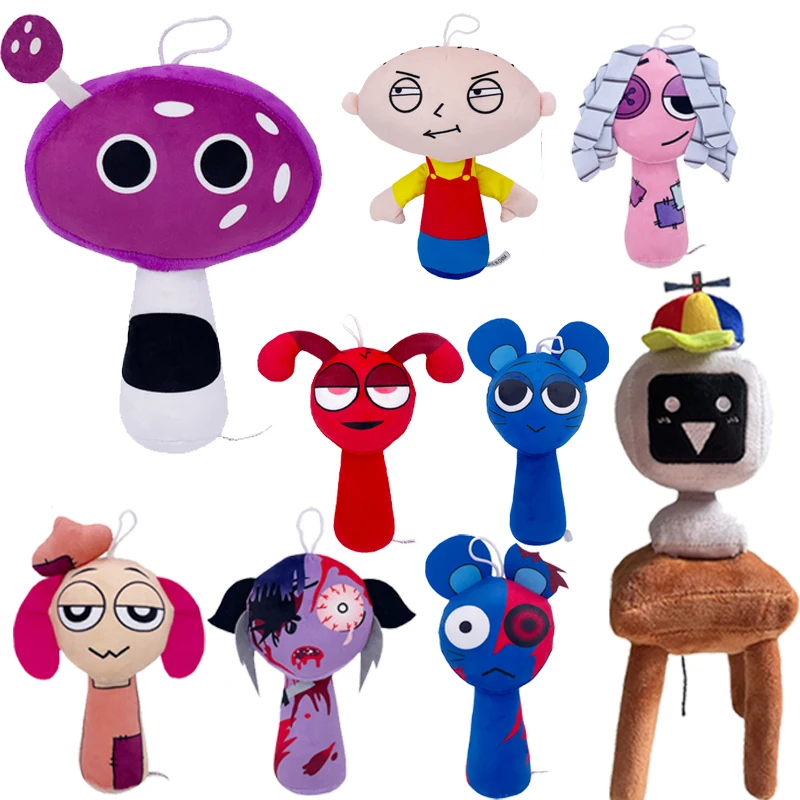 

Плюшевые игрушки Sprunki, плюшевая кукла Sprunki, мультяшные игрушки Sprunki, подарки на день рождения для детей, мягкие игрушки, подарок на Рождество