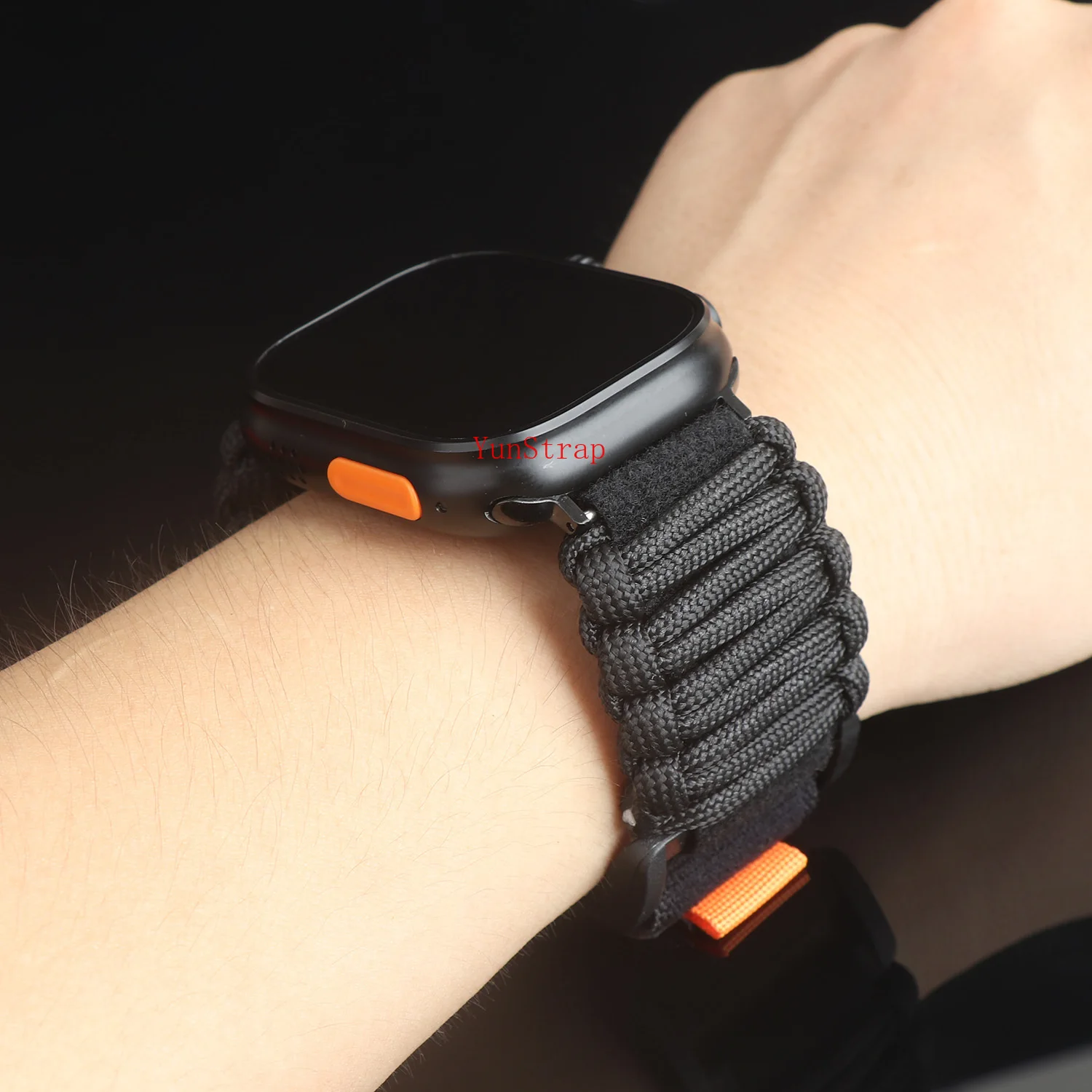 السفر حلقة مظلة حبل الفرقة ل أبل ساعة 49 مللي متر 46 مللي متر 45 مللي متر 44/42 مللي متر الرجال حزام iWatch الترا 2 SE 10 9 8 7 6 5 4 3 سوار