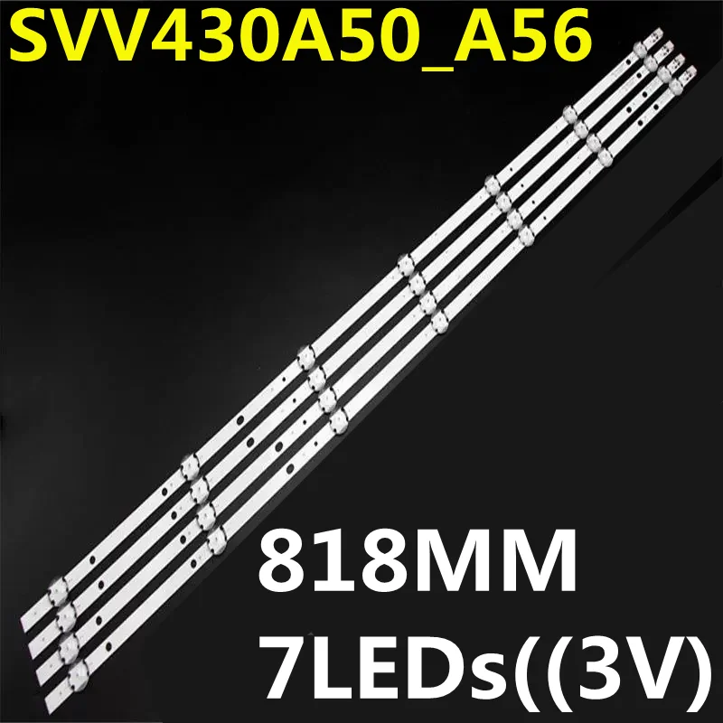 

10kit LED Strip For SVV430A50_A56 VES430UNDL-2D-N12 LUX0143001/01 43L3754DB 43L3863DB 43L3863DG 43FA7000 TX-43E302B TX-43E303E