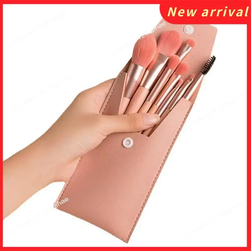 N89R Профессиональная кисть для макияжа из 8 предметов с сумкой для хранения, которая необходимая красота при путешествиях и выходе