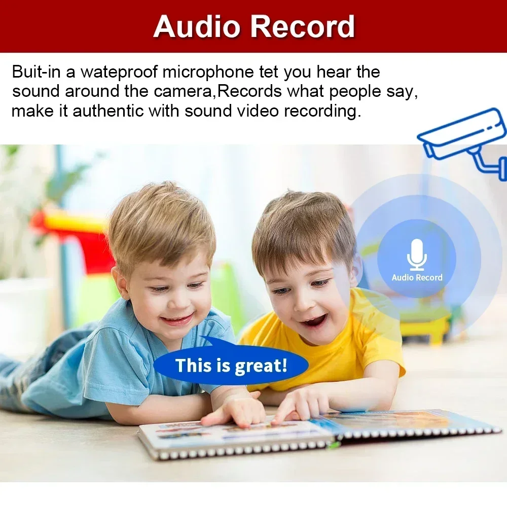 Tuya 8CH 5MP Drahtlose Überwachung System Kit mit 10'1 Zoll LCD Screen Monitor NVR System Audio Record Wifi Bullet Kamera set