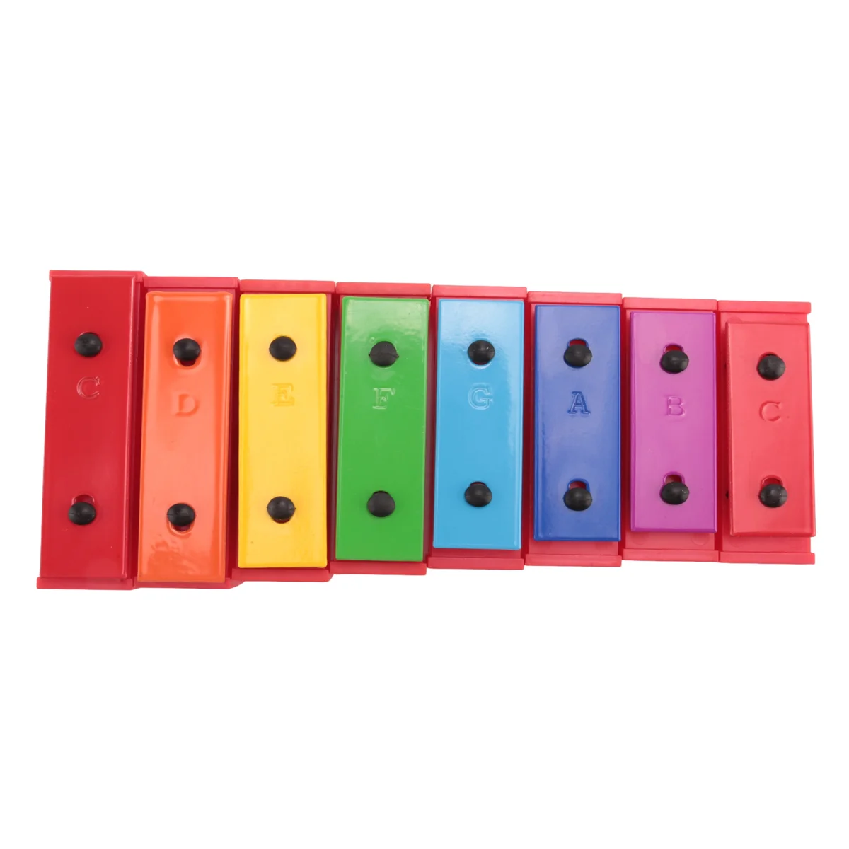 8 Notes Chromatic Xylophone Glockenspiel Resonator Bells with Yellow Case