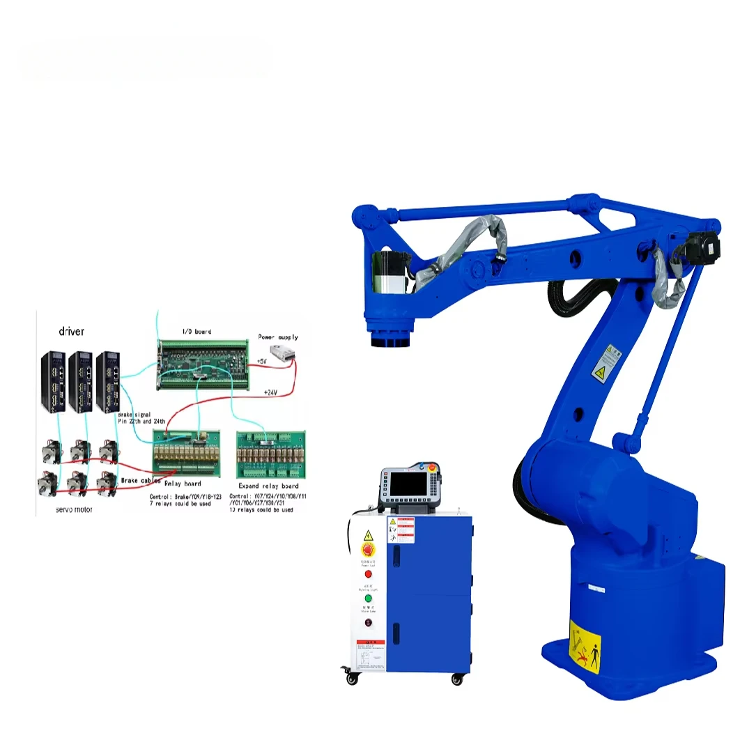 Mini industrial Robot Arm 6kg Payload 6 Axis Industrial handling robotic industrial Robotic Arm handling