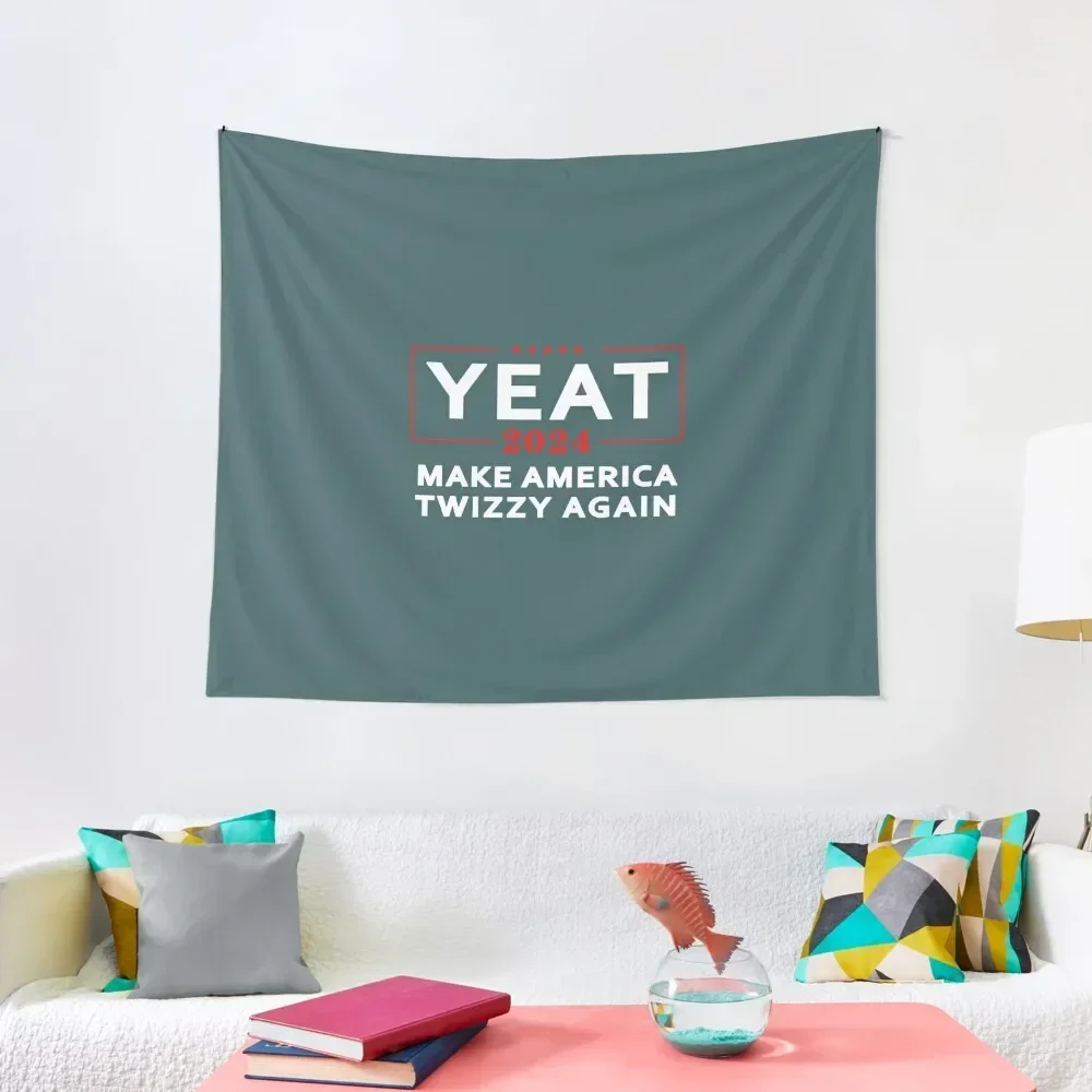 

Yeat 2024 Make America Twizzy Again President Election Tapestry Cute Decor Wall Coverings Kawaii Room Decor Tapestry
