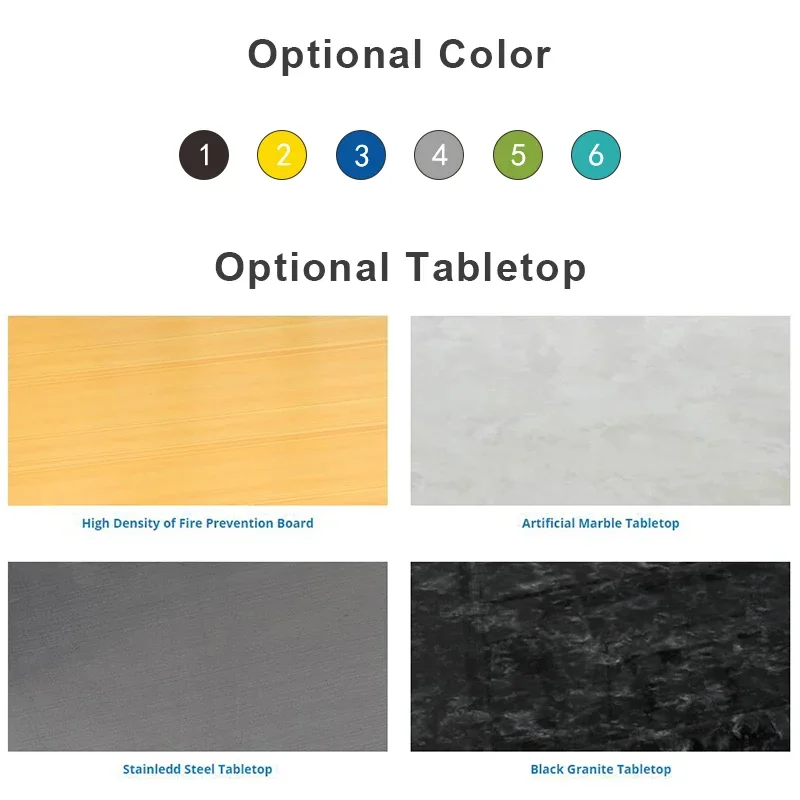 مناضد مزدوجة 1.8 متر أثاث عيادة محطة عمل فني لشخصين #6