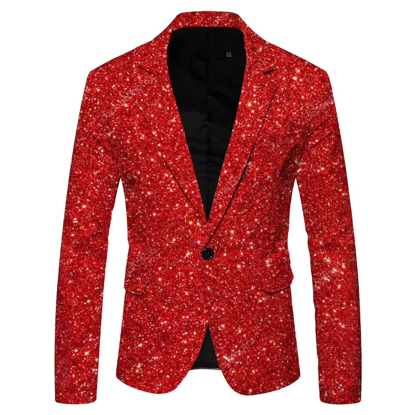 Giacca blazer abbellita con paillettes dorate lucide Giacca da uomo da discoteca Abito da ballo Blazer da uomo Costume Homme Abiti da palcoscenico