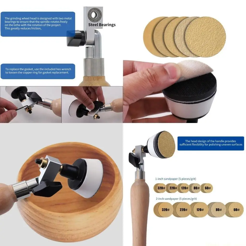 

Наборы шлифовальных машин A2BE, шлифовальный блок, инструменты для токарных станков по дереву с крючком, опорные пластины 1 и 2