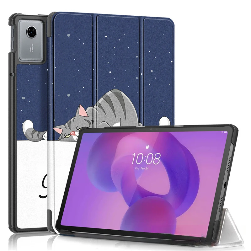 Tri-Fold Case for Lenovo Tab Idea 11 TB336ZU with Auto Wake Sleep Shockproof PC Cover for Lenovo Tablet