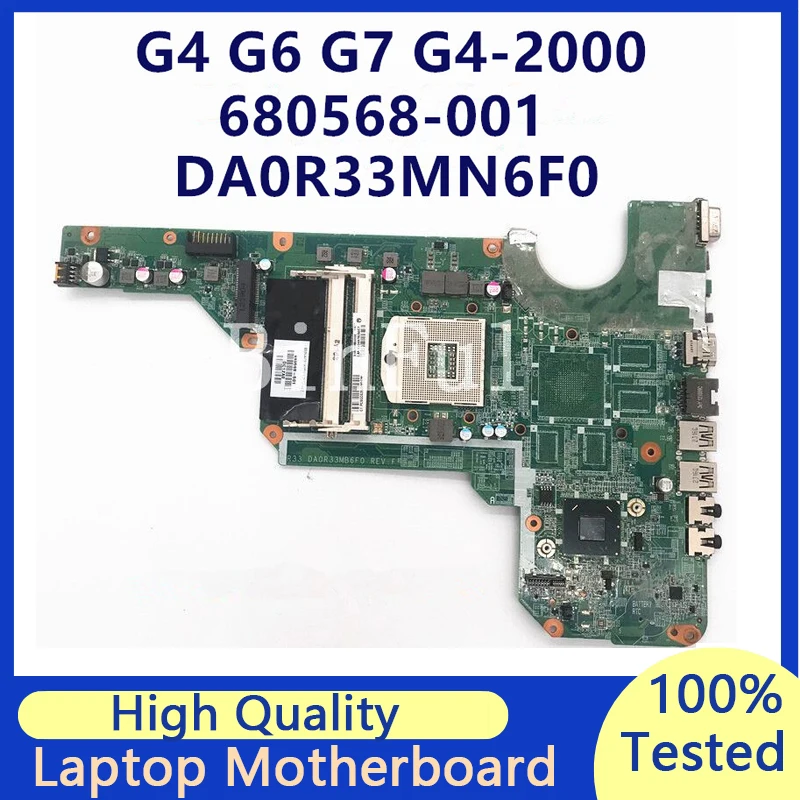 680568-601 680568-501 680568-001 684654-501 For HP G4-2000 G6-2000 G7-2000 Laptop Motherboard DA0R33MB6F0 100% Fully Tested Good