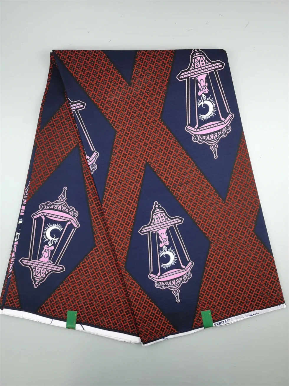 قماش Hollandais الهولندي المطبوع للفستان الكلاسيكي الأفريقي شمع حقيقي مضمون 100% قطن 6 ياردات #5