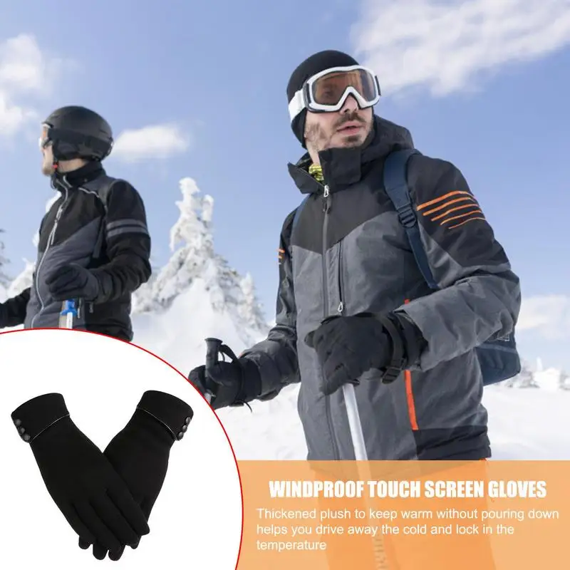 Winter Gloves Winter Gloves Touchscreen Gloves Full Finger Coverage Texting Gloves For Women Windproof & Comfortable