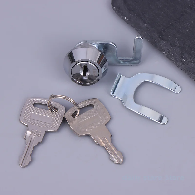 Mini Cam Lock With Quick Clip For Cash Tray Box Drawer Lock Money Case Cabinet Airbox Mailbox Toolbox Lock Cylinder Spare Parts
