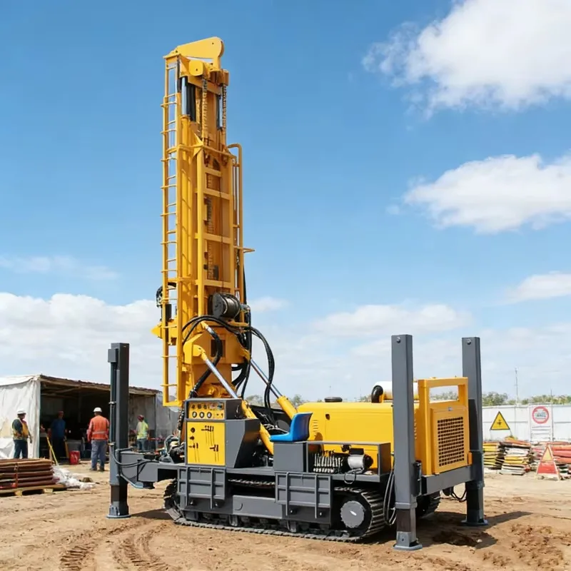 Customized Pneumatic Water Well Drill Rig Machine 400m Borehole Drilling Small Water Wells With Gear And Pump Core Components