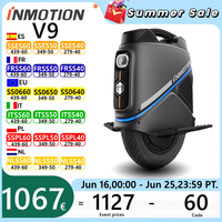 EU Stock Original INMOTION V9 Electric Unicycle with GPS Remote Locking 84V 750Wh Battery 60KM Range 1000W Power 45KM/H EUC