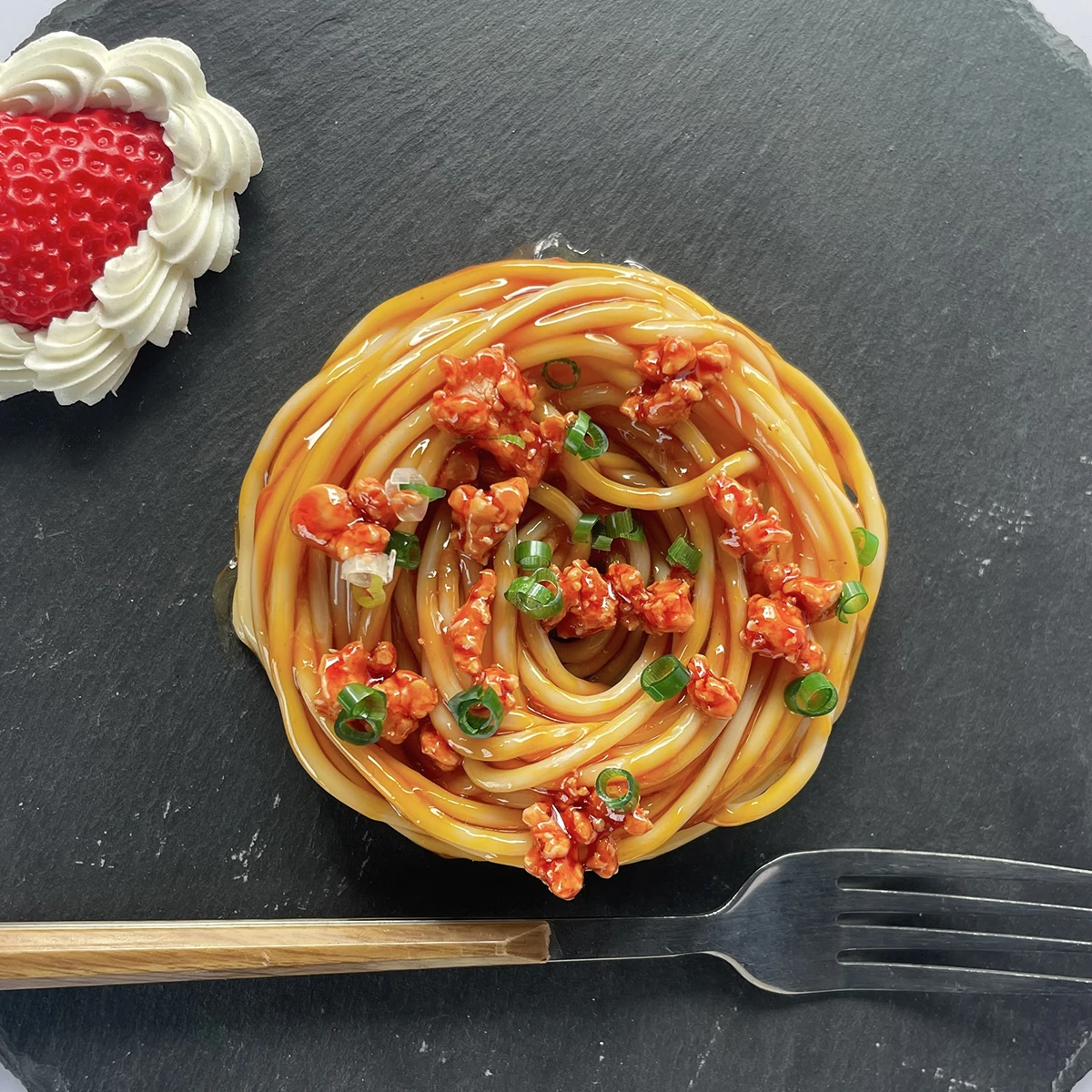 Realistic PVC Hard Fake Noodle Model Artificial Spaghetti Food Replica Photography Styling Prop Restaurant Window Display Handcr