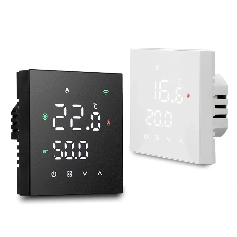 Russian special matte matte WIFI intelligent floor heating thermostat, hydropower heating wall-hung boiler, Russian APP