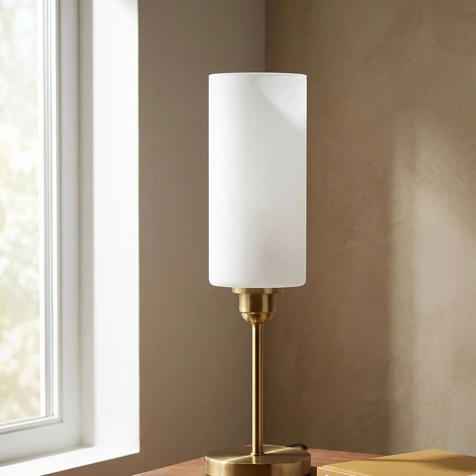 2Pcs Cylinder Glass Lamp Shades Frosted White Matte E27 Replacement for Pendant Light Wall Sconce Floor Lamp Straight Tube Cover