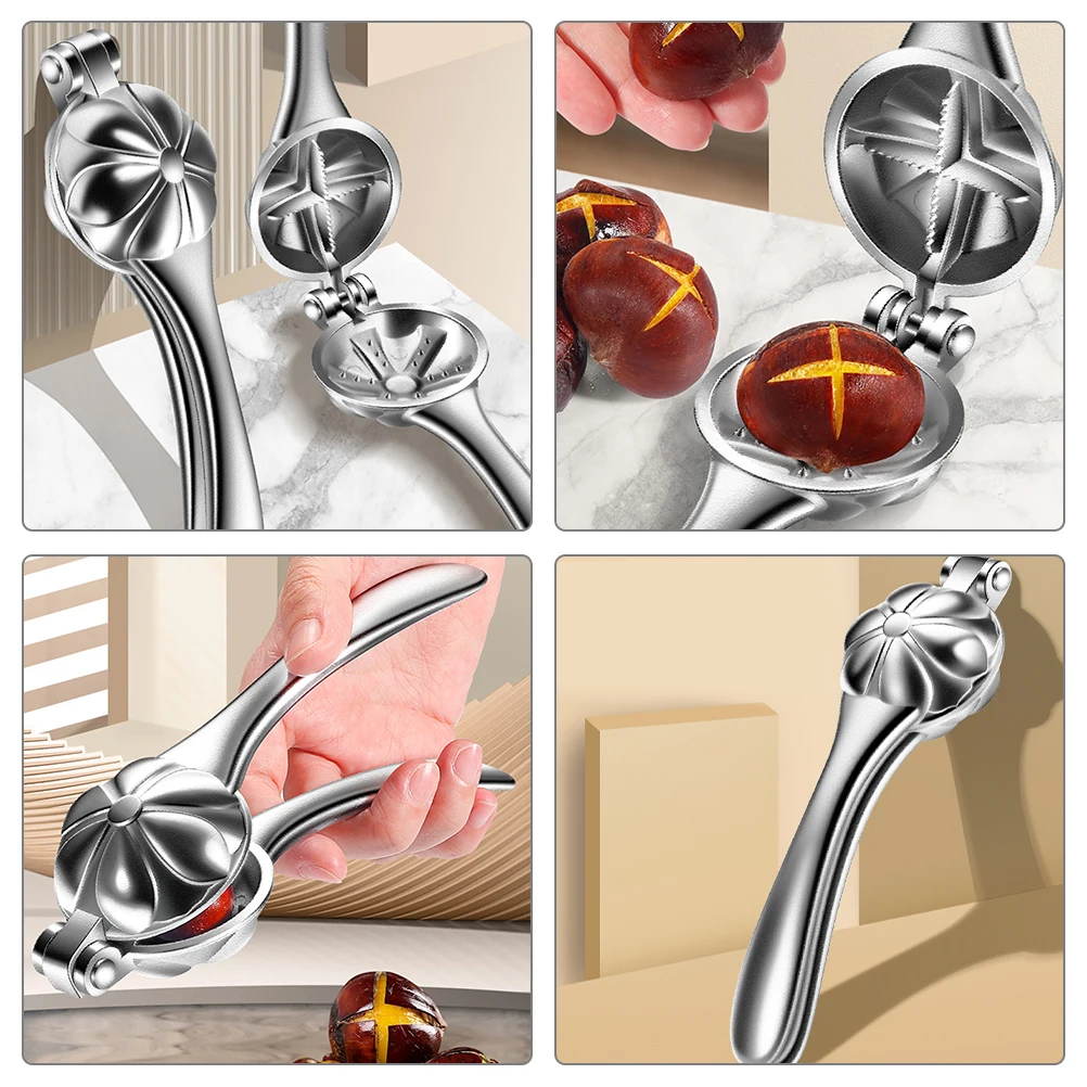 

Sturdy Zinc Alloy Chestnut Opener Small Light Chestnut Cutter For Nuts Quick Convenient Kitchen Gadget Heavy Duty Walnut Opener