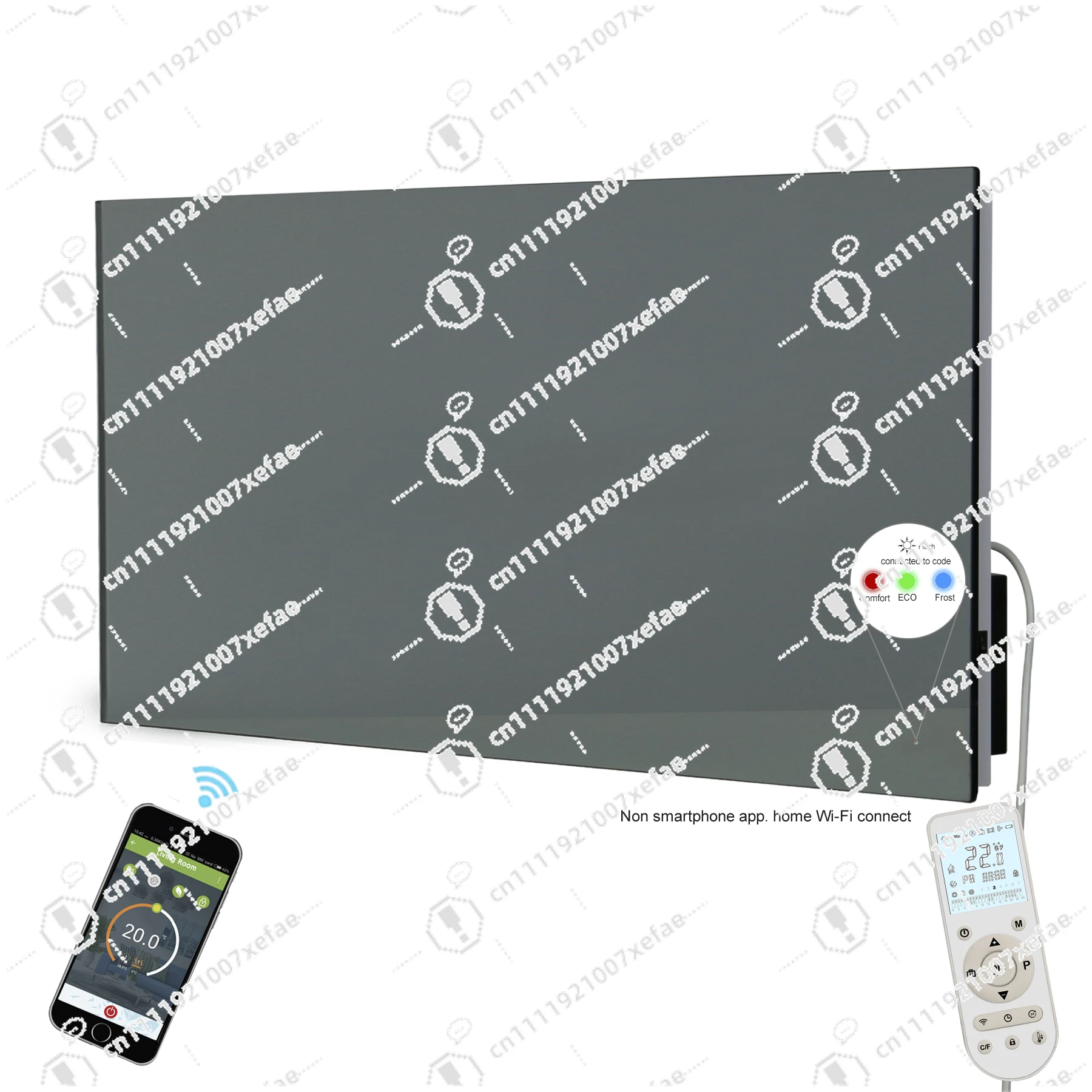Smart 7 days-24 hours weekly programming defogger function M075P 750W 220-240 V 50-60Hz
