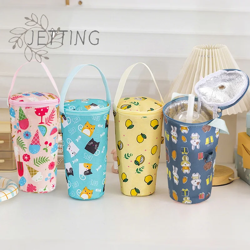 (SMTGDP11)Portable Milk Tea Tote Bag Heat Preservation Bag E