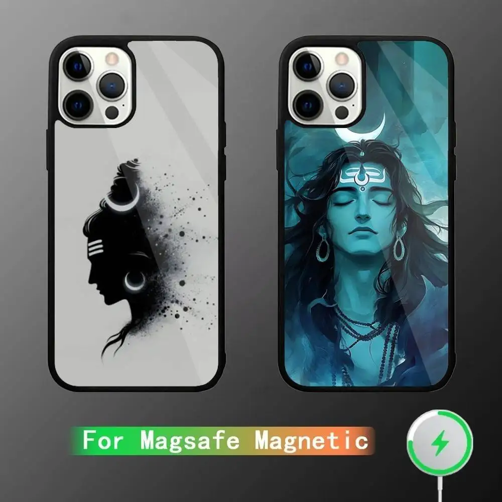 

Lord Shiva Mahadev Of India Phone Case For iPhone 17,16,15,14,13,12,11,Pro,Max,Plus,Mini,SE4,Magnetic Magsafe Wireless Charging