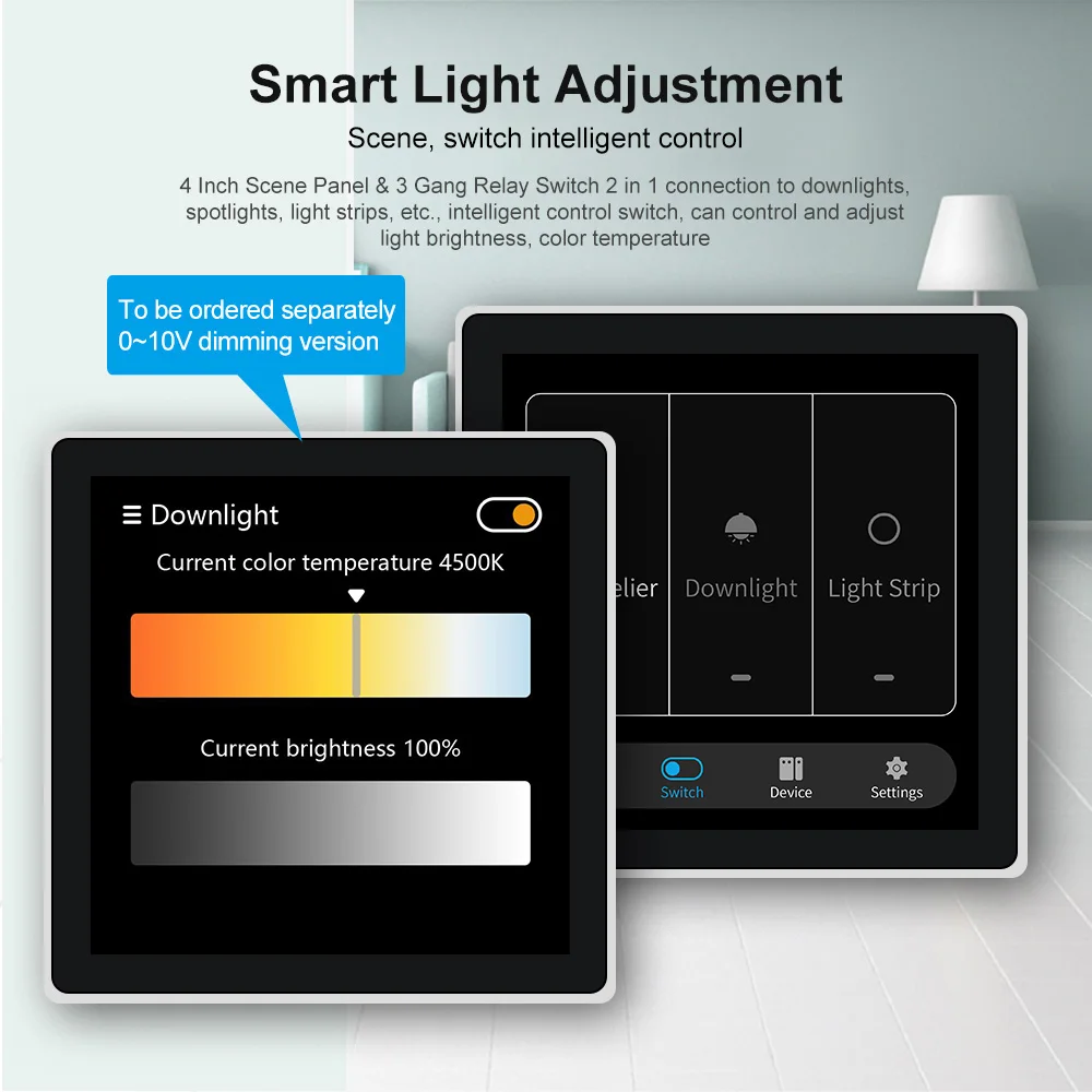 2024 Scena intelligente con interruttore Smart Home più stabile con funzione Zigbee