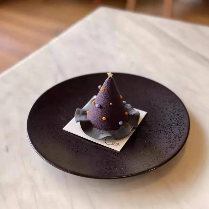 Molde de silicona para repostería de árbol de Navidad, forma de cono para postre francés, Chocolate, Mousse, decoración de pasteles, accesorios para bandeja para hornear