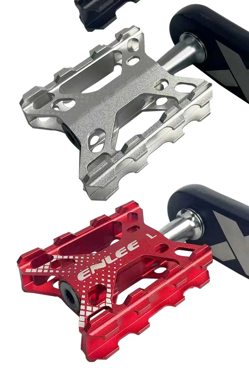 ENLEE Klappbare Fahrradpedale Mountainbike Rennrad Lagerpedale Ultraleichte Pedale aus Aluminiumlegierung Reitzubehör – Detail 8