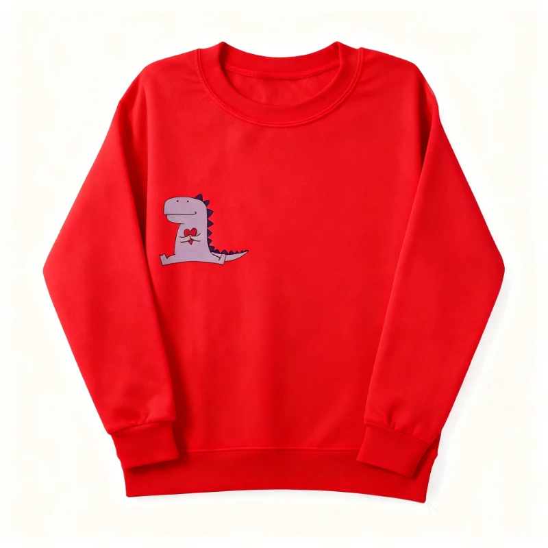 شخصية الخريف والشتاء البلوز للأزواج هدية لطيف ديناصور مطابقة هوديس طويلة الأكمام الدفء السترة