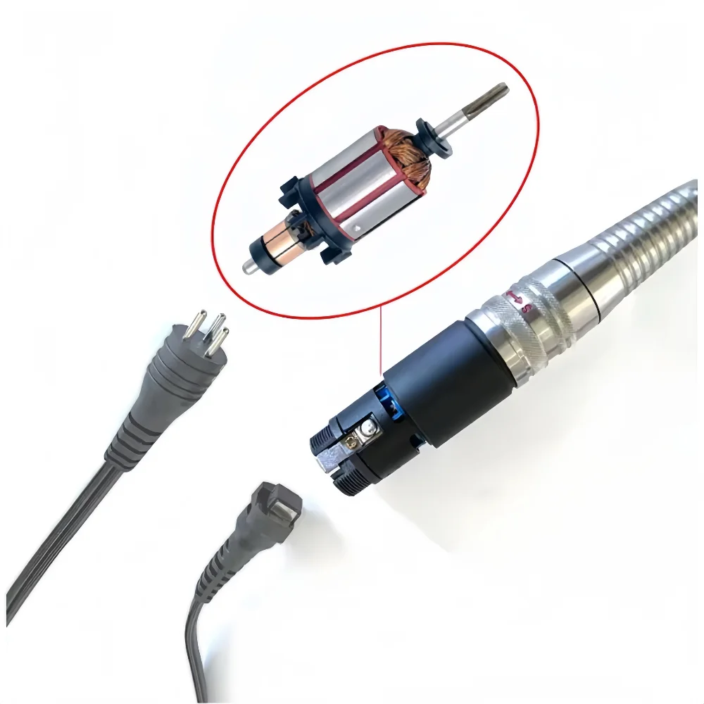 UP200 محرك صغري الدوار ل 35000 دورة في الدقيقة G5 UP200 الكهربائية مسمار الحفر مقبض آلة أظافر ملحقات ملف الأظافر أدوات