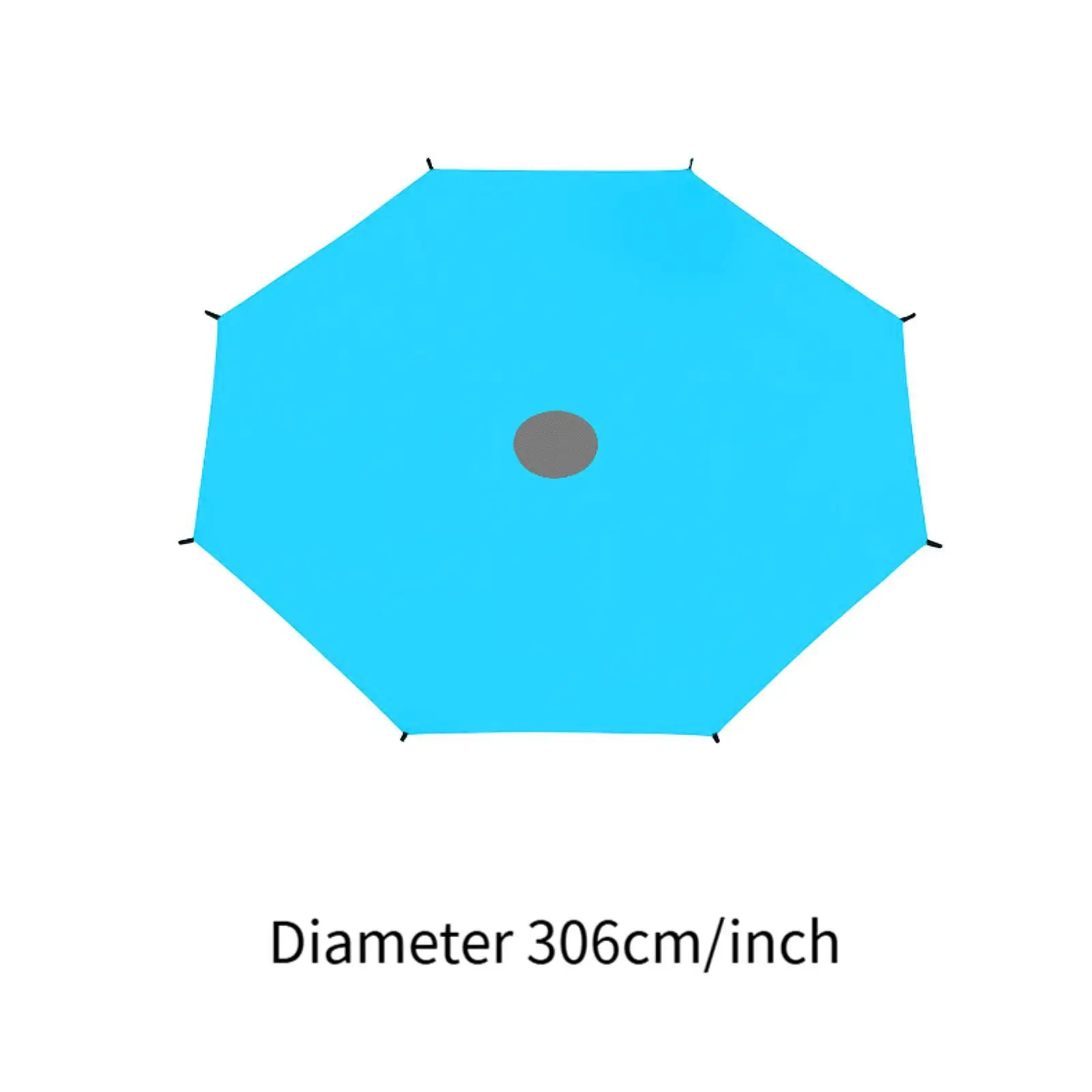 Trampoline Shade Canopy Sun Resistant Accessories Shelter for Kids Play Outside for 8 Pole Round Trampoline