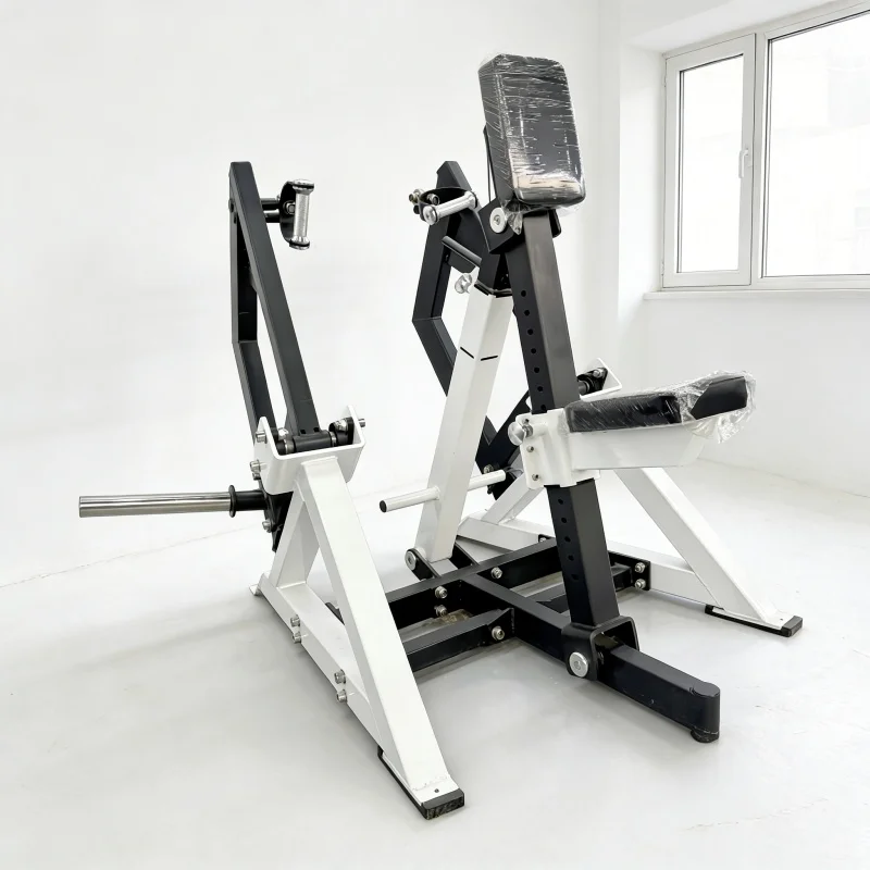 Professional Iso Lateral Row Machine Plate Loaded Back Muscle Trainer Heavy Duty Strength Equipment for Commercial Gym