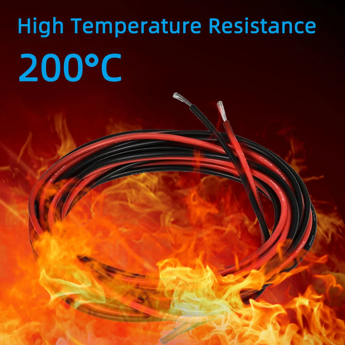 Flexible Silicone Wire 18awg Electric Wires 18 Gauge Tinned Copper Hook Up Wire 300V Cables Electronic Stranded Cable Electrics