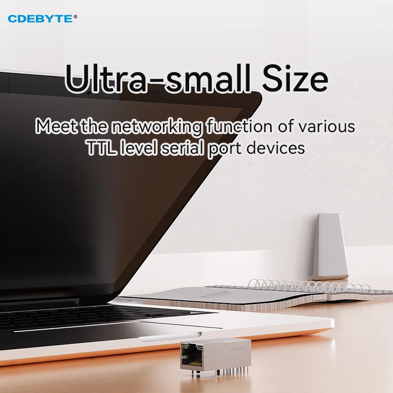 Ethernet Super Netword Port TTL Serial to RJ45 CDEBYTE NE2-T1M 2 Socket Small Size Bulid in PHY Fit PCB Board Modbus TCP to RTU