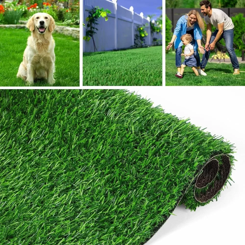 

Artificial grass carpet large grass roll with anti slip rubber drainage holes used for indoor and outdoor garden lawn decoration