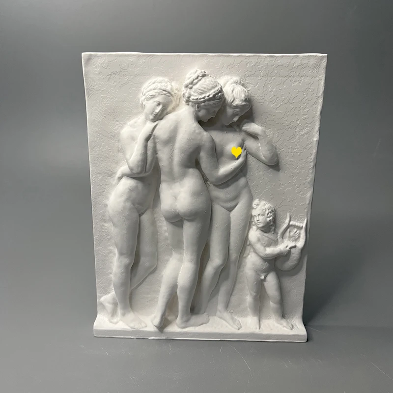 Instagram Cupid Sculpture with Expanded Fragrance Stone, French Angel, European Retro Sculpture Gift