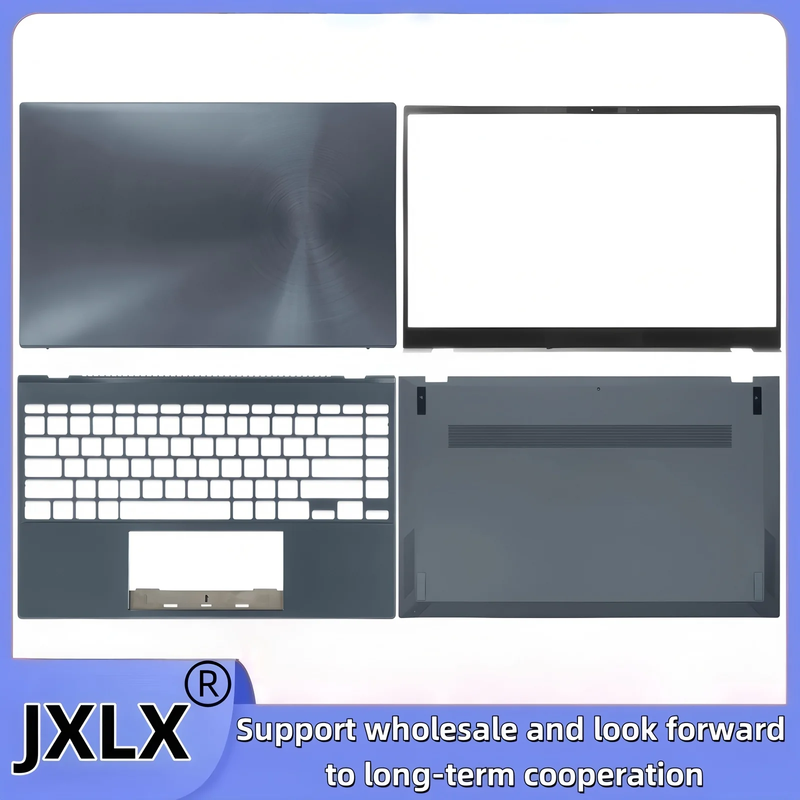 JXLX®New for ASUS Zenbook14 UX425 U4700J UX425JA UX425J Laptop LCD Back Cover/Front Bezel cover/Palmrest Cover/Bottom Base Cover